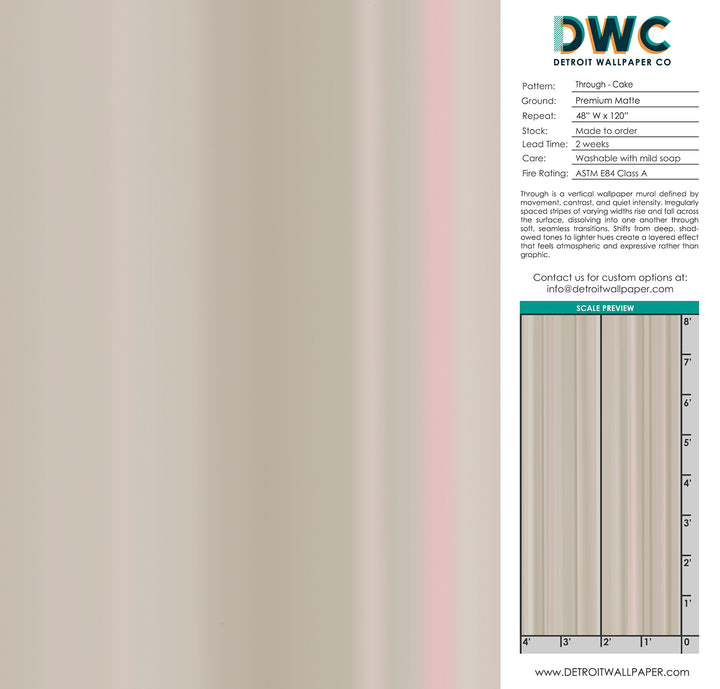 Through - Cake <br> Wallpaper Mural