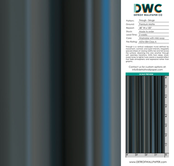 Through - Deluge <br> Wallpaper Mural