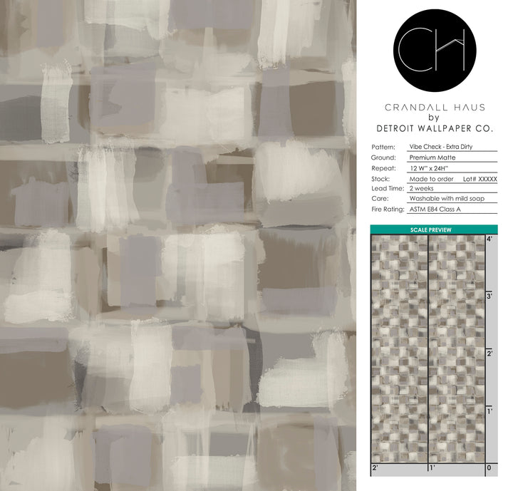 Vibe Check - Extra Dirty <br> Wallpaper - The Detroit Wallpaper Co.