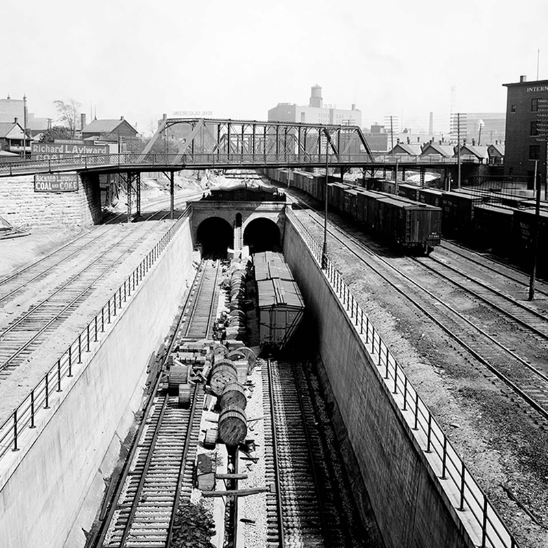 Train Tunnel <br> Vintage Detroit - The Detroit Wallpaper Co.