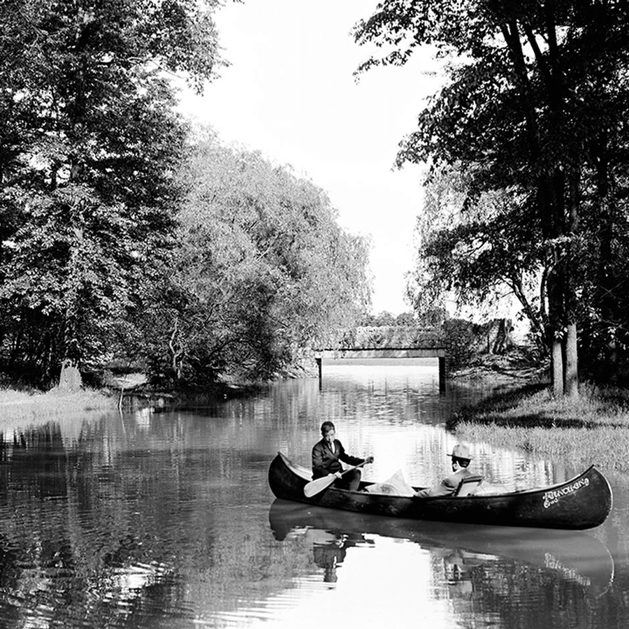 Belle Isle Canoe <br> Vintage Detroit - The Detroit Wallpaper Co.