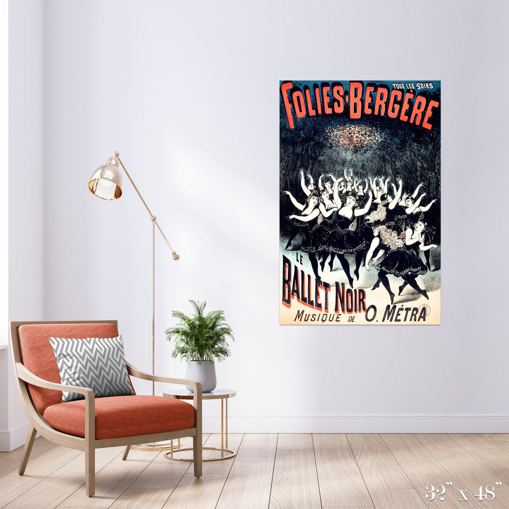 Ballet Noir Colossal Art Print - Trendy Custom Wallpaper | Contemporary Wallpaper Designs | The Detroit Wallpaper Co.