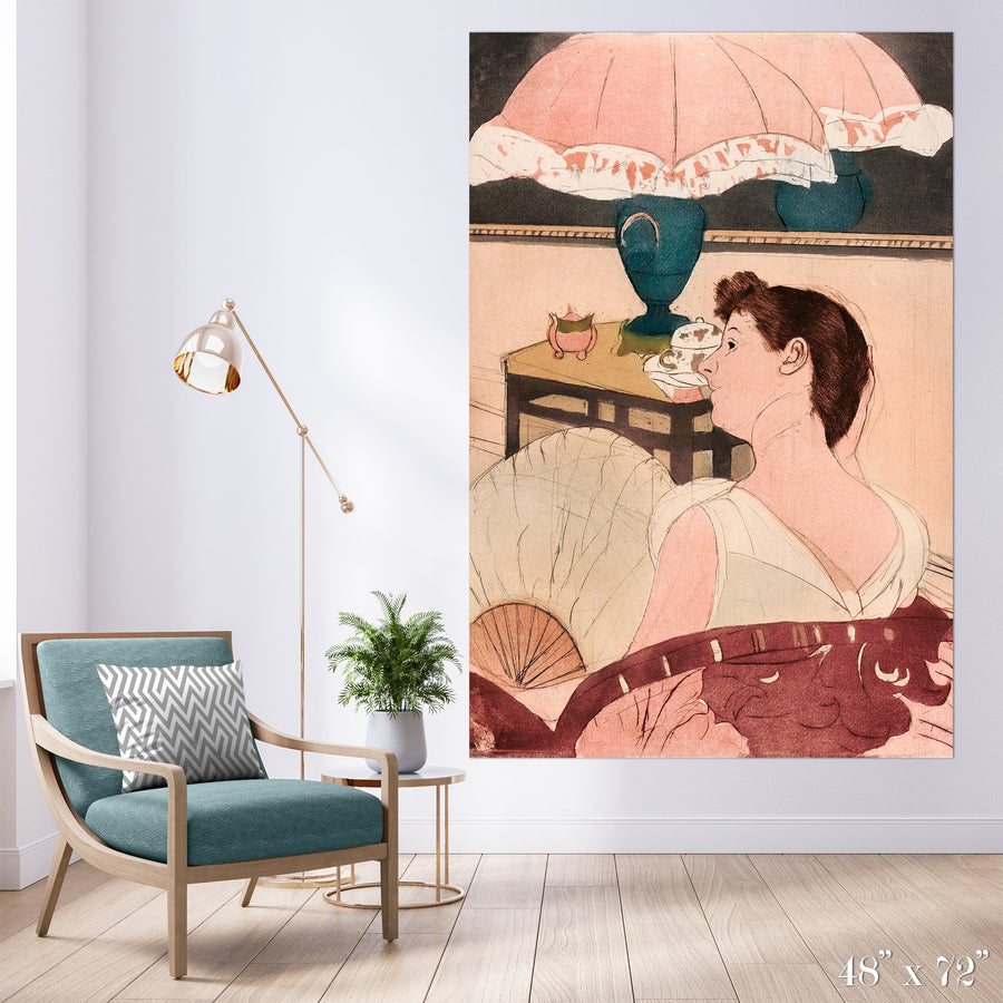 The Lamp Colossal Art Print - Trendy Custom Wallpaper | Contemporary Wallpaper Designs | The Detroit Wallpaper Co.