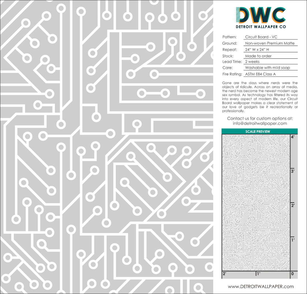 Circuit Board - VC - The Detroit Wallpaper Co.