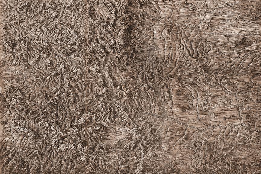 Colorado Topography Mural <br> Great Wall - Trendy Custom Wallpaper | Contemporary Wallpaper Designs | The Detroit Wallpaper Co.