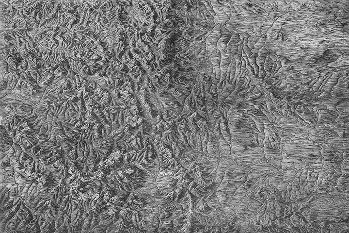 Colorado Topography Mural <br> Great Wall - Trendy Custom Wallpaper | Contemporary Wallpaper Designs | The Detroit Wallpaper Co.