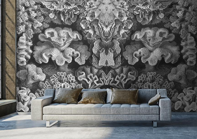 Coral Study Mural <br> Great Wall - Trendy Custom Wallpaper | Contemporary Wallpaper Designs | The Detroit Wallpaper Co.
