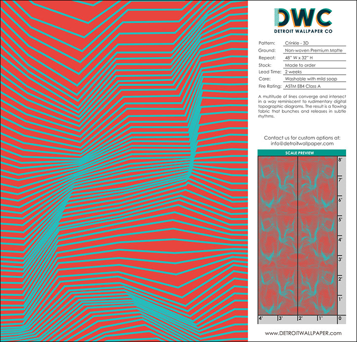 Crinkle - 3D <br> Wallpaper