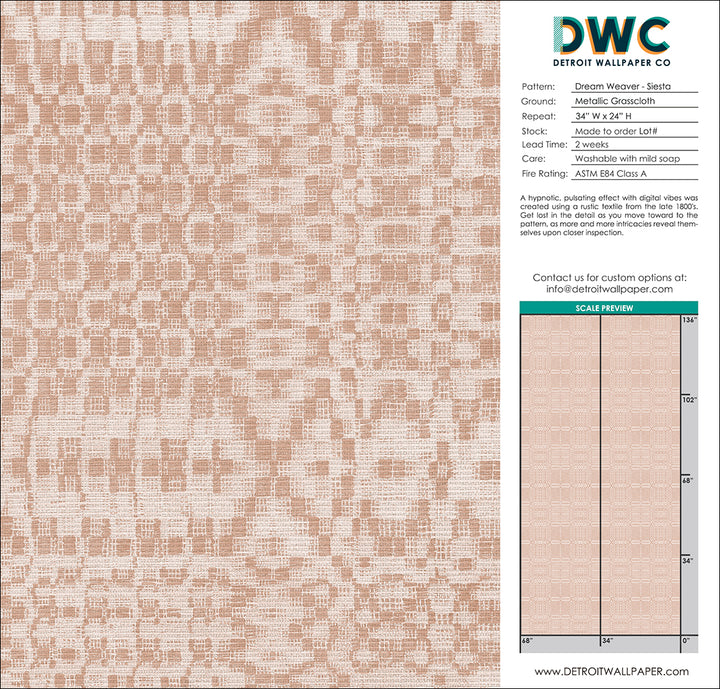 Dream Weaver - Siesta Grasscloth Wallpaper