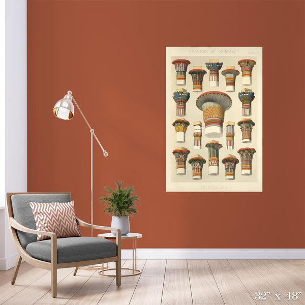 Egyptian Columns Colossal Art Print