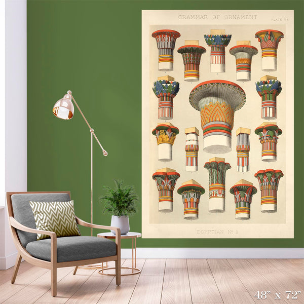 Egyptian Columns Colossal Art Print