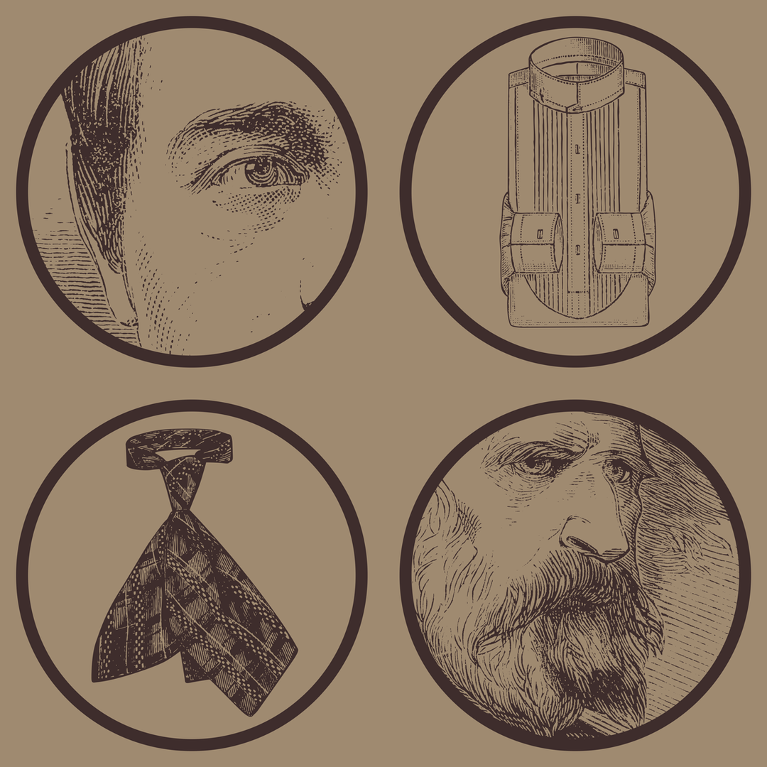 Engraved Gent - Vintage <br> Wallpaper