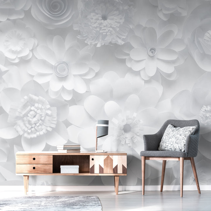 Fleurs de Papier Mural <br> Great Wall - Trendy Custom Wallpaper | Contemporary Wallpaper Designs | The Detroit Wallpaper Co.
