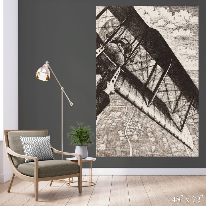 Flight Colossal Art Print - Trendy Custom Wallpaper | Contemporary Wallpaper Designs | The Detroit Wallpaper Co.