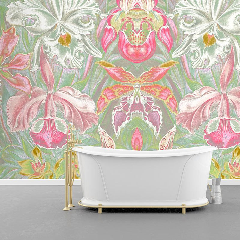 Floral Fantasy Mural <br> Great Wall - Trendy Custom Wallpaper | Contemporary Wallpaper Designs | The Detroit Wallpaper Co.