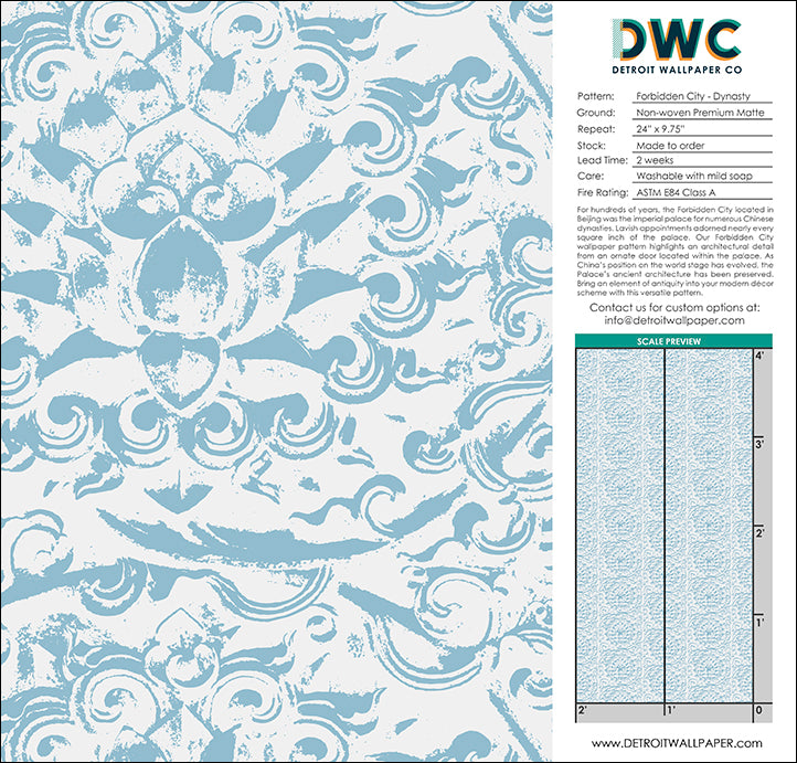 Forbidden City - Dynasty - The Detroit Wallpaper Co.