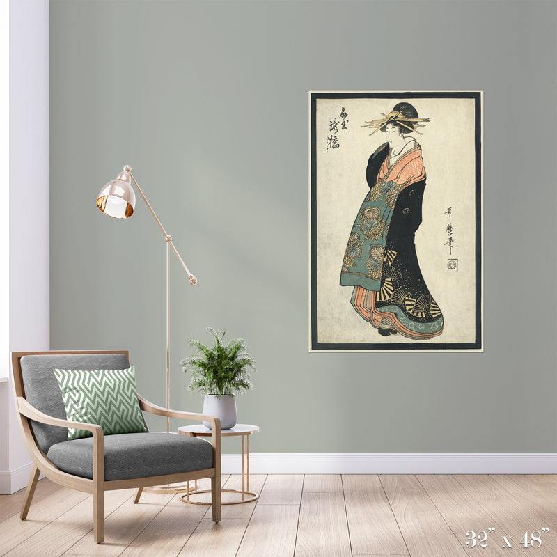Geisha Colossal Art Print - Trendy Custom Wallpaper | Contemporary Wallpaper Designs | The Detroit Wallpaper Co.