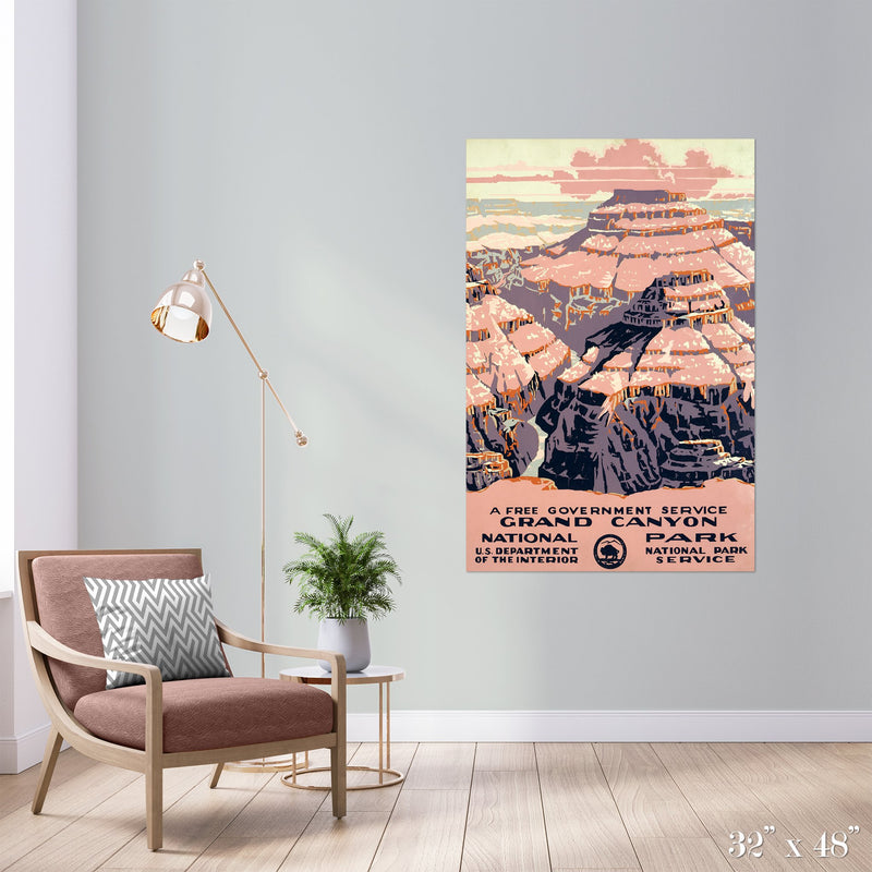 Grand Canyon National Park Colossal Art Print - Trendy Custom Wallpaper | Contemporary Wallpaper Designs | The Detroit Wallpaper Co.