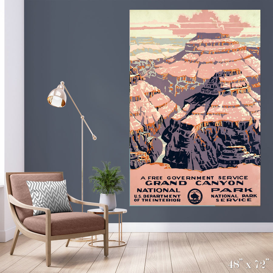 Grand Canyon National Park Colossal Art Print - Trendy Custom Wallpaper | Contemporary Wallpaper Designs | The Detroit Wallpaper Co.