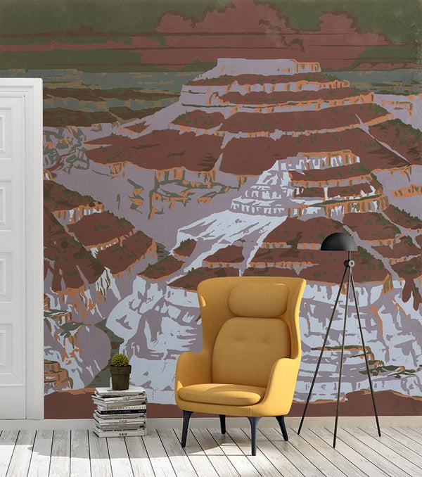 Grand Mural <br> Great Wall - Trendy Custom Wallpaper | Contemporary Wallpaper Designs | The Detroit Wallpaper Co.