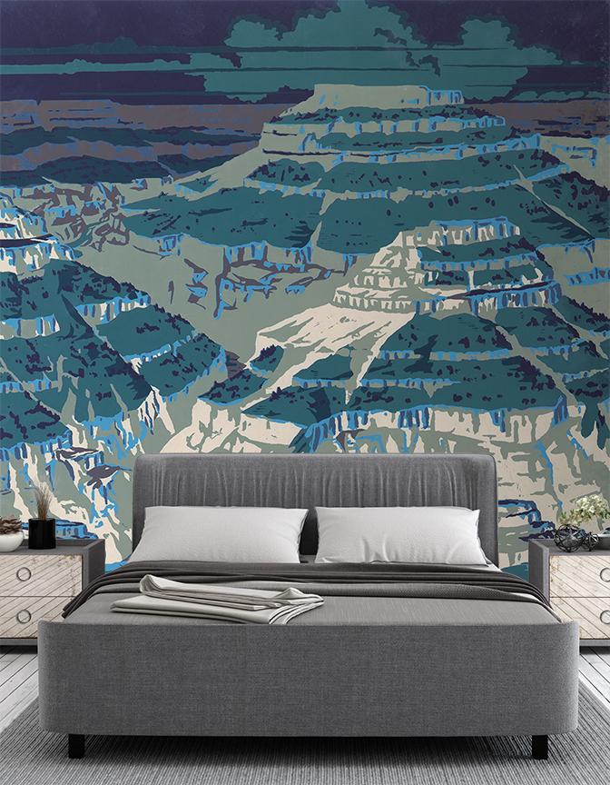 Grand Mural <br> Great Wall - Trendy Custom Wallpaper | Contemporary Wallpaper Designs | The Detroit Wallpaper Co.