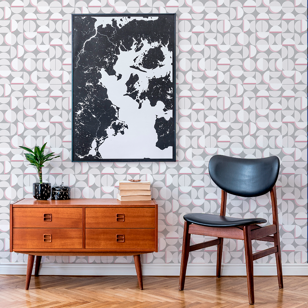 Half Moon - Equinox - Trendy Custom Wallpaper | Contemporary Wallpaper Designs | The Detroit Wallpaper Co.