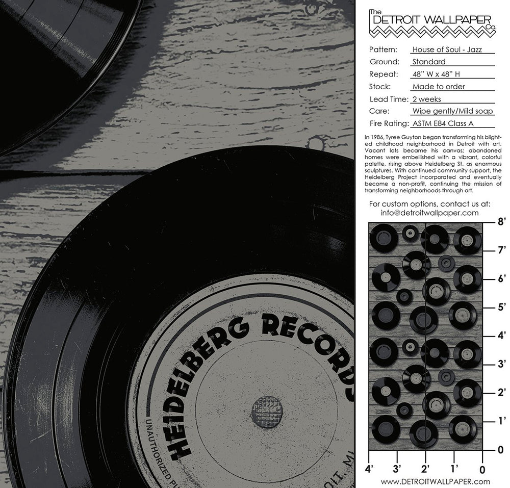 House of Soul - Jazz <br> Heidelberg Project - Trendy Custom Wallpaper | Contemporary Wallpaper Designs | The Detroit Wallpaper Co.
