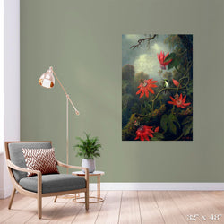 Hummingbird and Passion Flowers Colossal Art Print