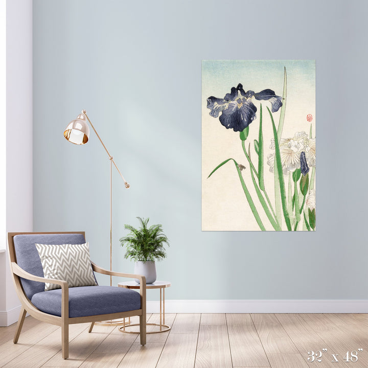 Iris Colossal Art Print - Trendy Custom Wallpaper | Contemporary Wallpaper Designs | The Detroit Wallpaper Co.