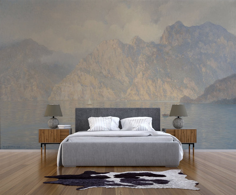 Italian Cliffs Mural - Trendy Custom Wallpaper | Contemporary Wallpaper Designs | The Detroit Wallpaper Co.