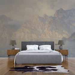 Italian Cliffs Mural - Trendy Custom Wallpaper | Contemporary Wallpaper Designs | The Detroit Wallpaper Co.