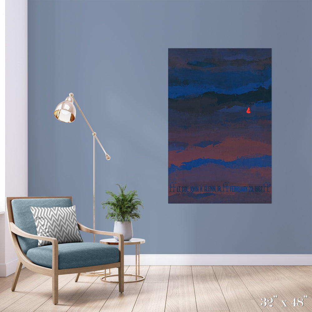 John Glenn Returns Colossal Art Print - Trendy Custom Wallpaper | Contemporary Wallpaper Designs | The Detroit Wallpaper Co.