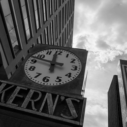 Kern's Clock <br> Amy Sacka Photography - The Detroit Wallpaper Co.