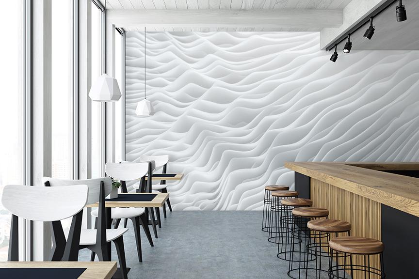 Lamellae Mural <br> Great Wall - Trendy Custom Wallpaper | Contemporary Wallpaper Designs | The Detroit Wallpaper Co.