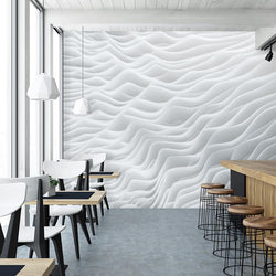 Lamellae Mural <br> Great Wall - Trendy Custom Wallpaper | Contemporary Wallpaper Designs | The Detroit Wallpaper Co.