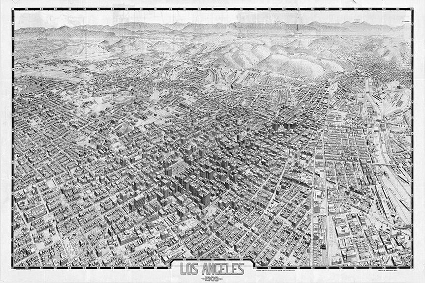 Los Angeles Mural Great Wall The Detroit Wallpaper Co.