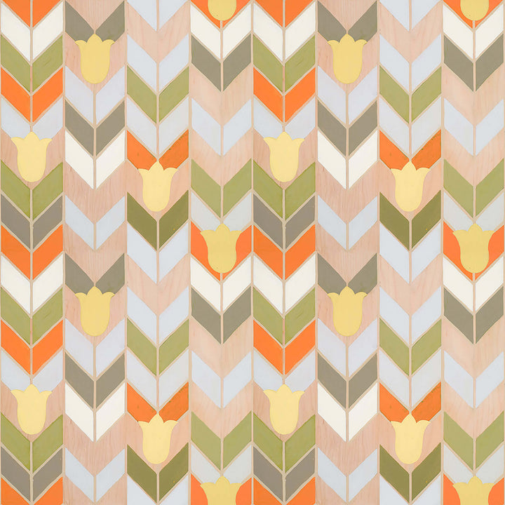 Mirthful Chevron <br> Mirth Studios - The Detroit Wallpaper Co.