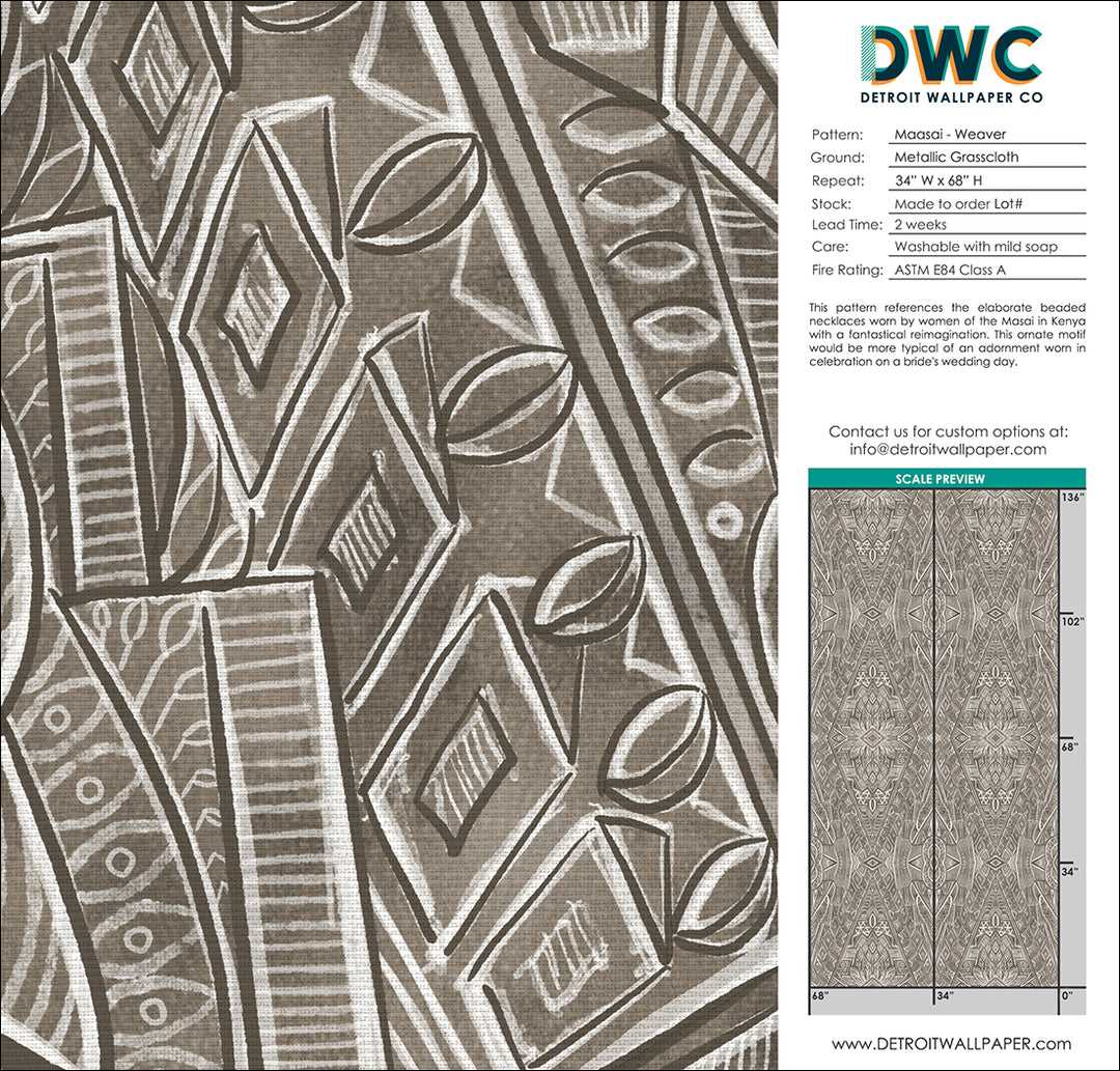 Maasai - Weaver Grasscloth Wallpaper