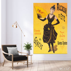Mademoiselle Geneve Colossal Art Print - Trendy Custom Wallpaper | Contemporary Wallpaper Designs | The Detroit Wallpaper Co.