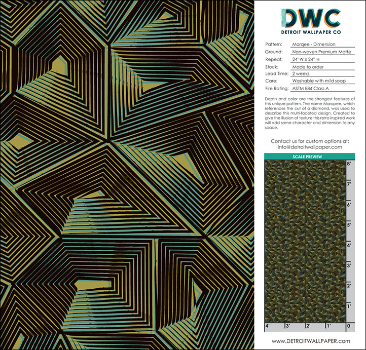 Marquee - Dimension - The Detroit Wallpaper Co.