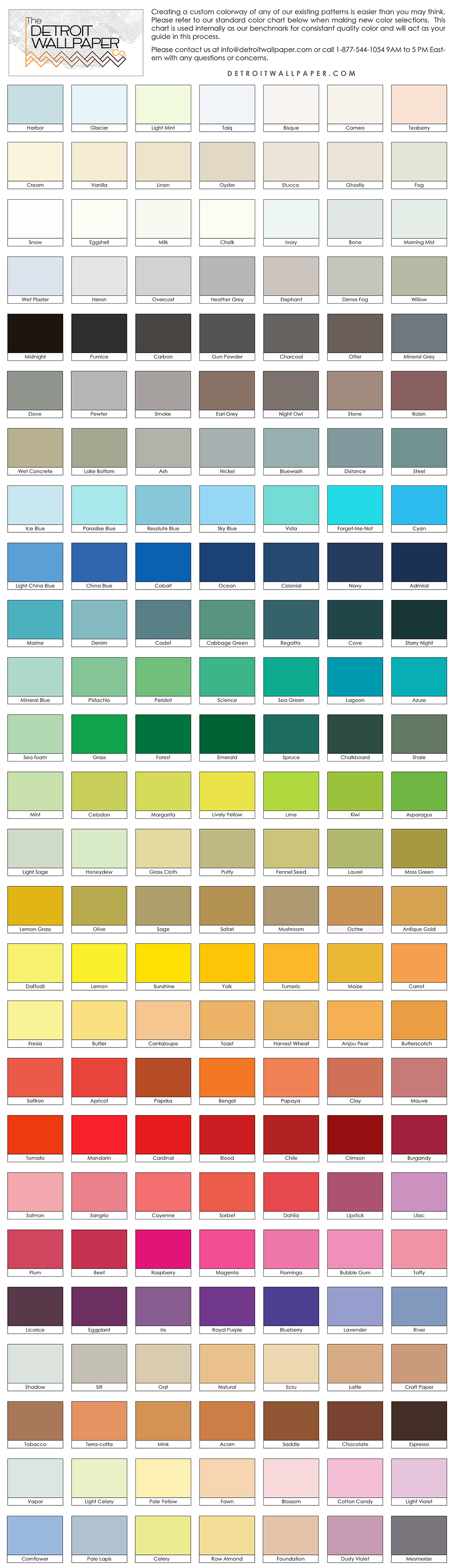 5 Color Chart Color Coding Ink Palettes — Mountain Of Ink