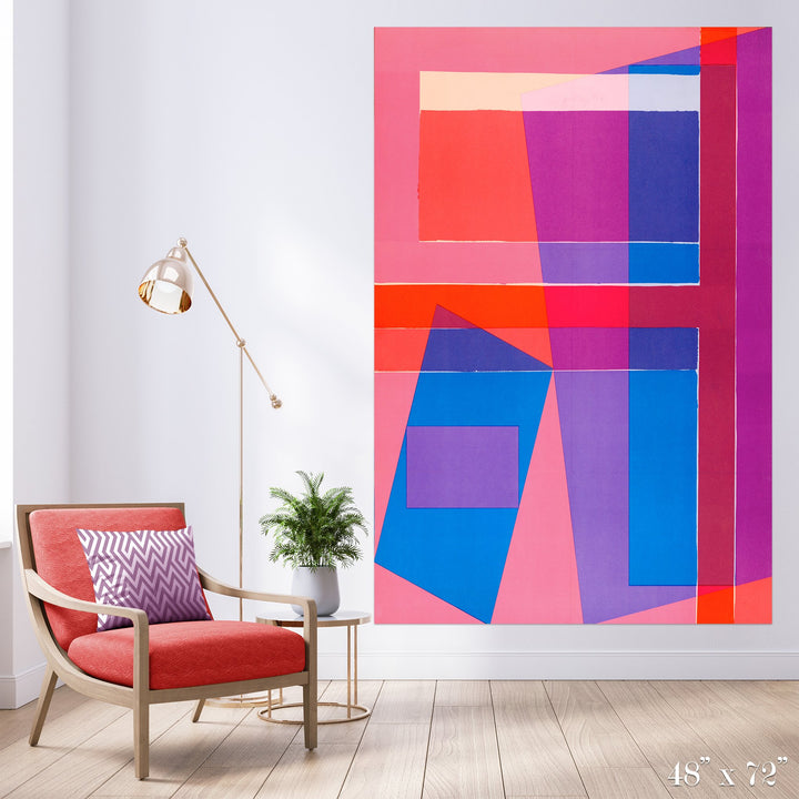 Merge Colossal Art Print - Trendy Custom Wallpaper | Contemporary Wallpaper Designs | The Detroit Wallpaper Co.