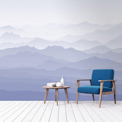 Misty Mural <br> Great Wall - Trendy Custom Wallpaper | Contemporary Wallpaper Designs | The Detroit Wallpaper Co.