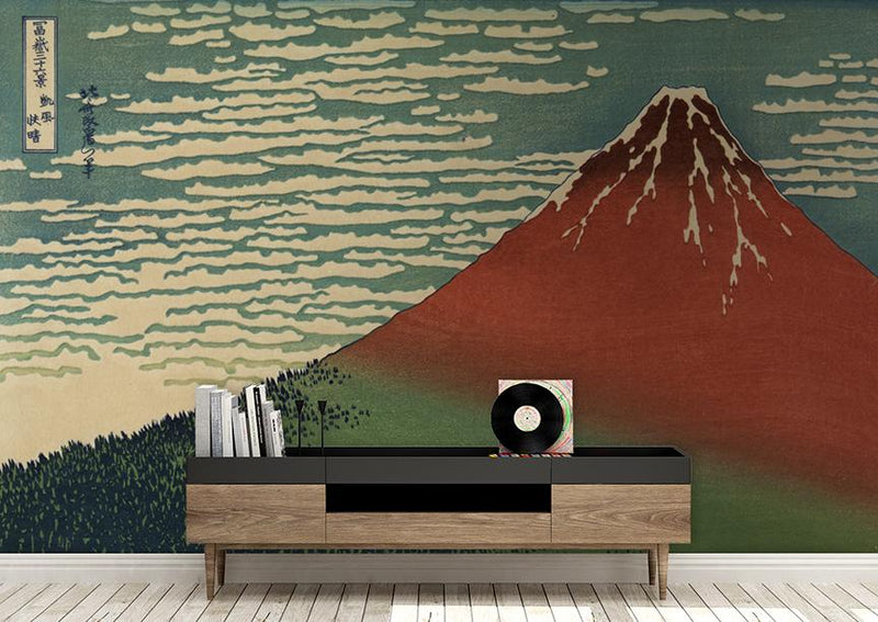 Mt. Fuji Mural <br> Great Wall - Trendy Custom Wallpaper | Contemporary Wallpaper Designs | The Detroit Wallpaper Co.