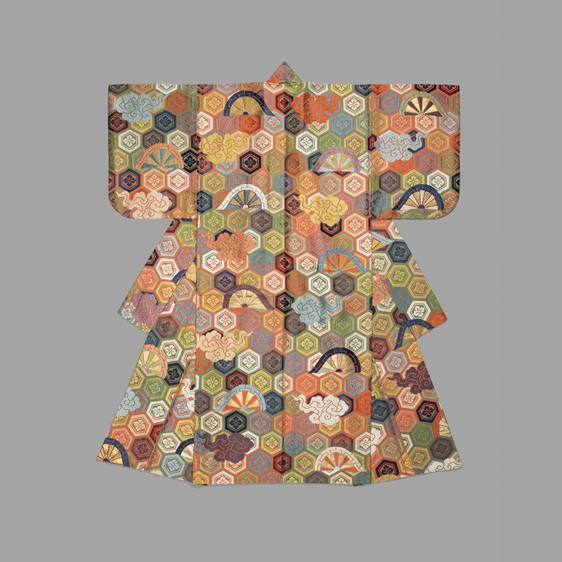 Noh Theater Robe, Atsuita Karaori type, 18th Century <br> Detroit Institute of Arts - The Detroit Wallpaper Co.