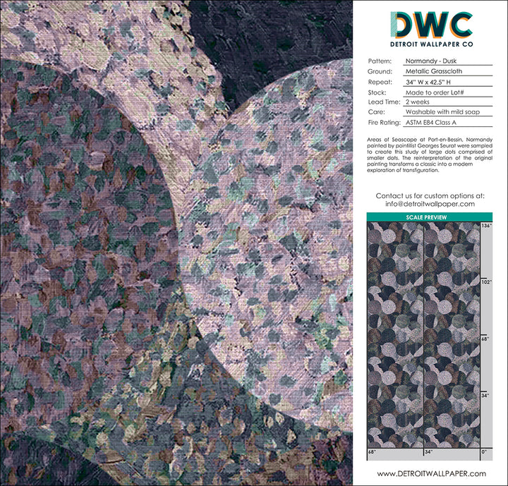 Normandy - Dusk <br> Grasscloth