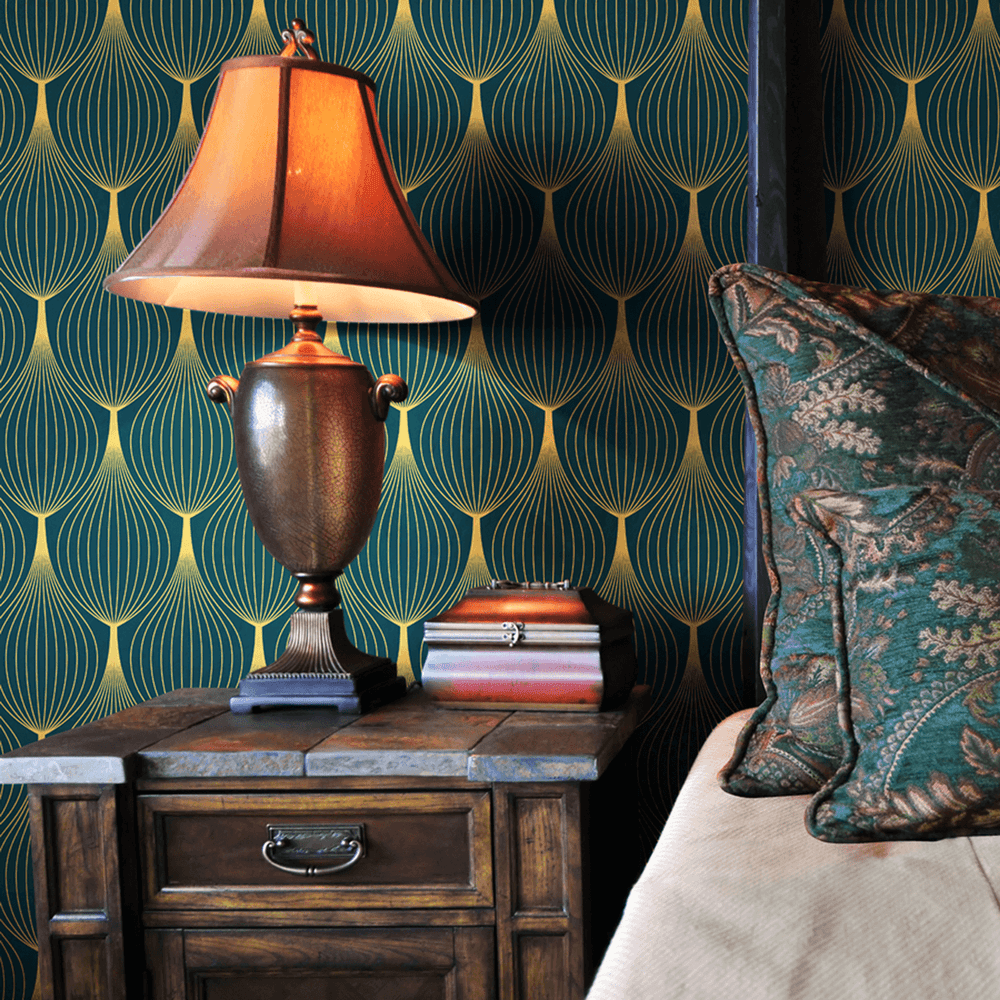 Onion Skin - Guilded - The Detroit Wallpaper Co.