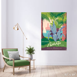 Puerto Rico Colossal Art Print - Trendy Custom Wallpaper | Contemporary Wallpaper Designs | The Detroit Wallpaper Co.