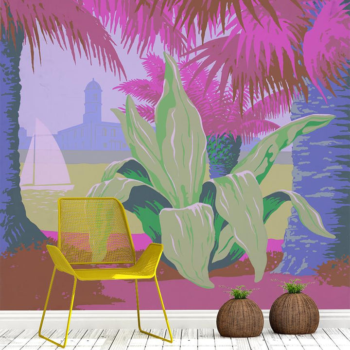 Puerto Rico Mural <br> Great Wall - Trendy Custom Wallpaper | Contemporary Wallpaper Designs | The Detroit Wallpaper Co.