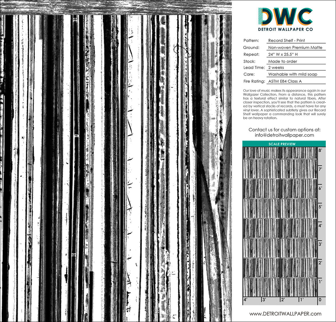 Record Shelf - Print <br> Wallpaper